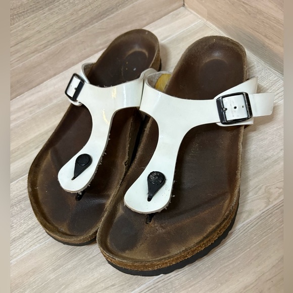 Birkenstock White Gizeh Size 42 - Picture 4 of 14